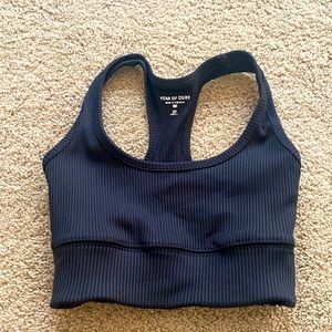 Year of Ours brand womens XS sports bra. Black. Racer back style
